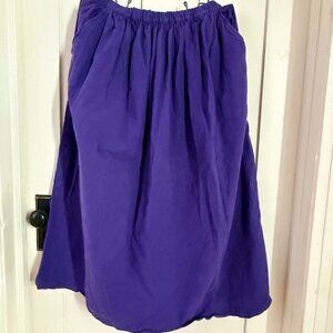 Vintage Cut Loose Purple linen skirt
